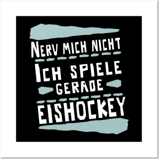 Eishockey Puck Body Check Eisstadion Schläger Posters and Art